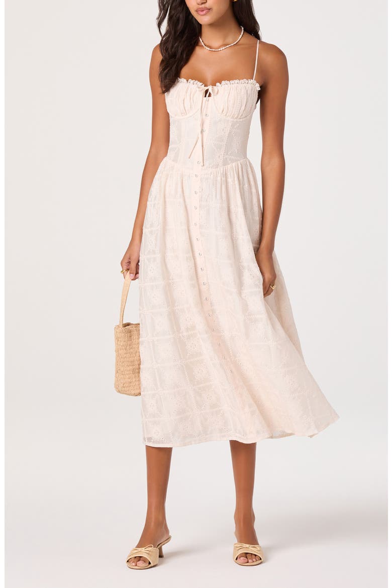 Aubrey Embroidered Sleeveless Maxi Dress, Alternate, color, BLUSH