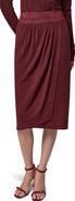 Donna Karan New York Mixed Media Twist Detail Midi Skirt
