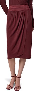Donna Karan New York Mixed Media Twist Detail Midi Skirt