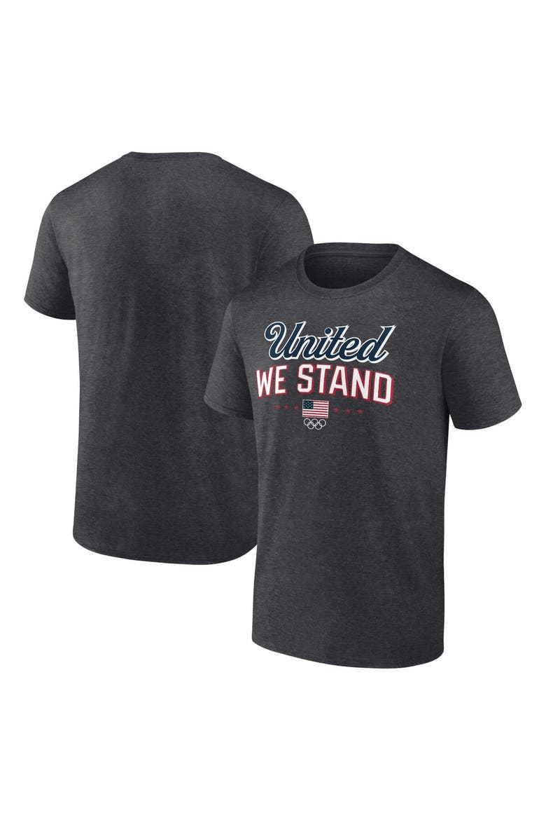 Men's Fanatics Branded Heather Charcoal Team USA Victory T-Shirt, Main, color, Heather Charcoal