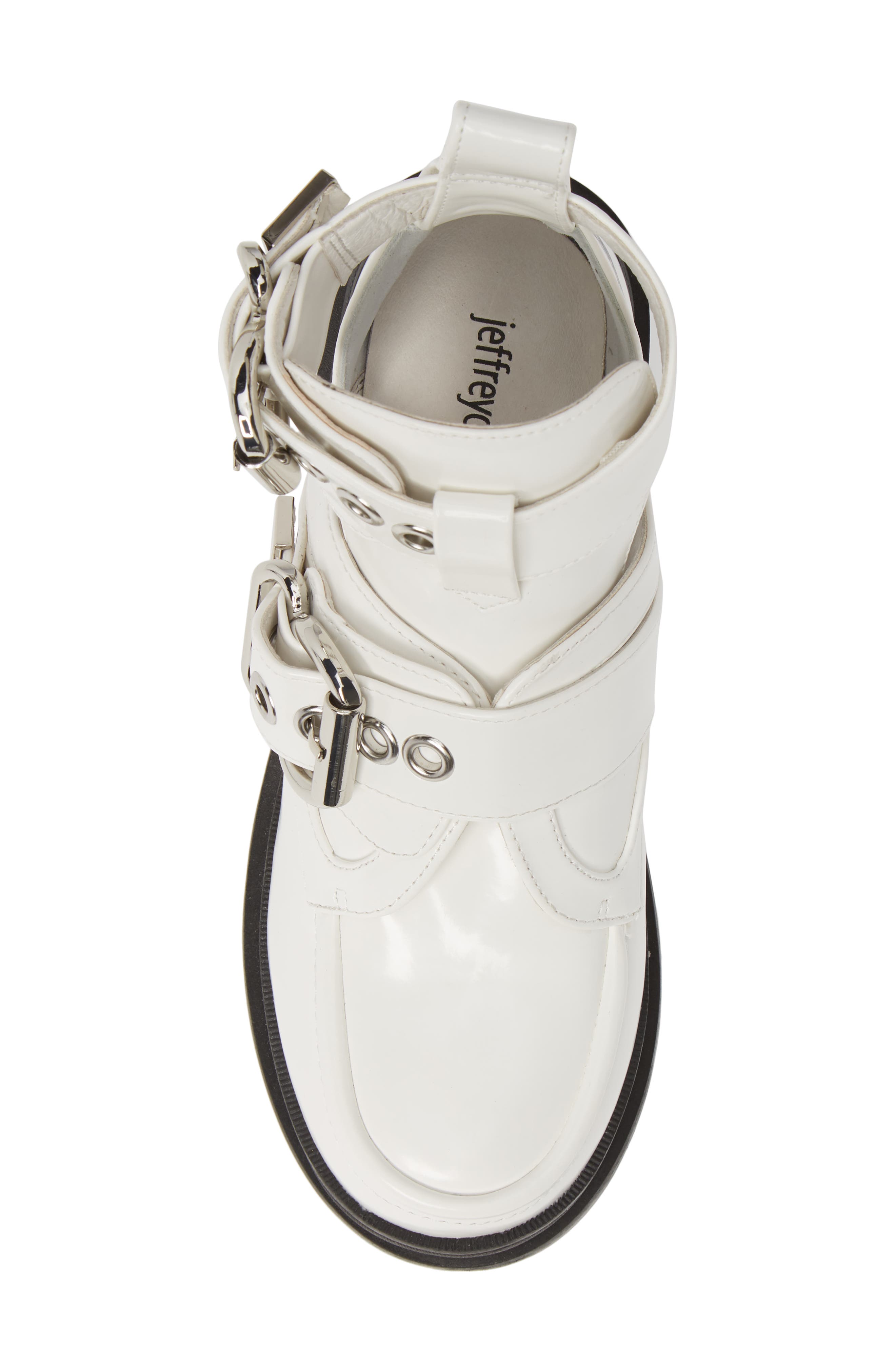 Lug Platform Bootie, Alternate, color, WHITE BOX SILVER
