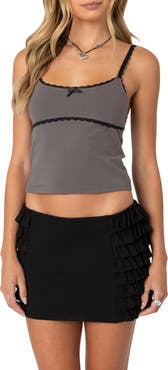 EDIKTED Elin Lace Trim Camisole