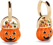 BaubleBar Laughing Jack Drop Huggie Hoop Earrings