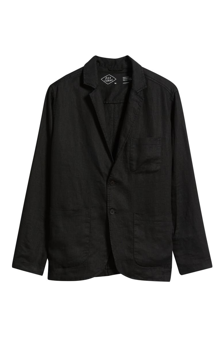 Alta Linen Blazer, Alternate, color, NIGHT