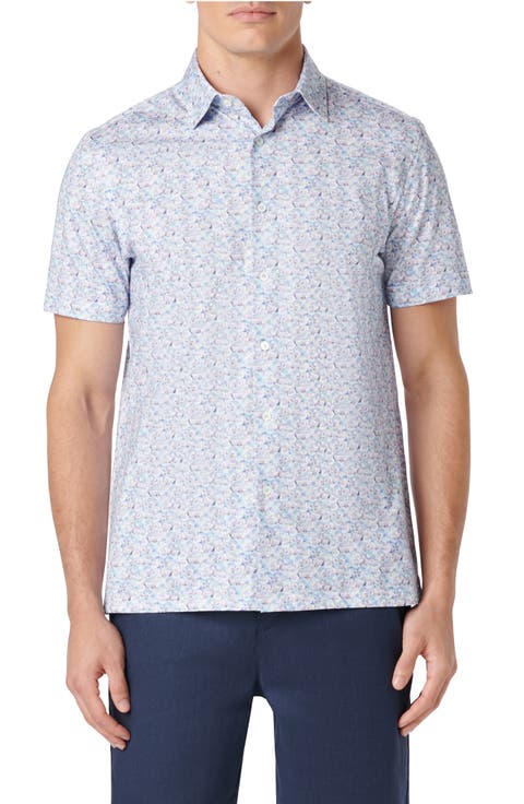 Milo OoohCotton® Fruit Print Short Sleeve Button-Up Shirt