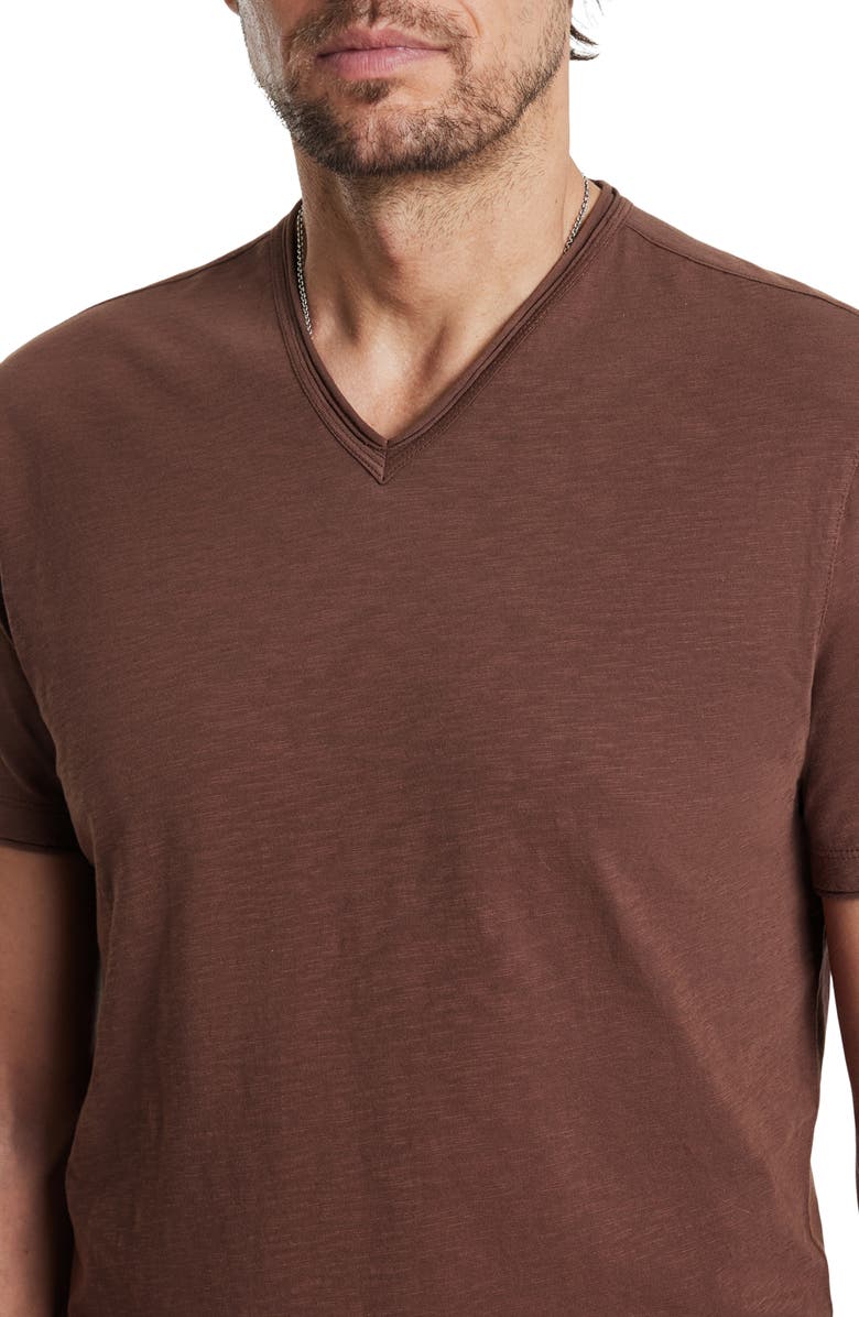 John Varvatos Miles Slub Organic Cotton V-Neck T-Shirt, Alternate, color,