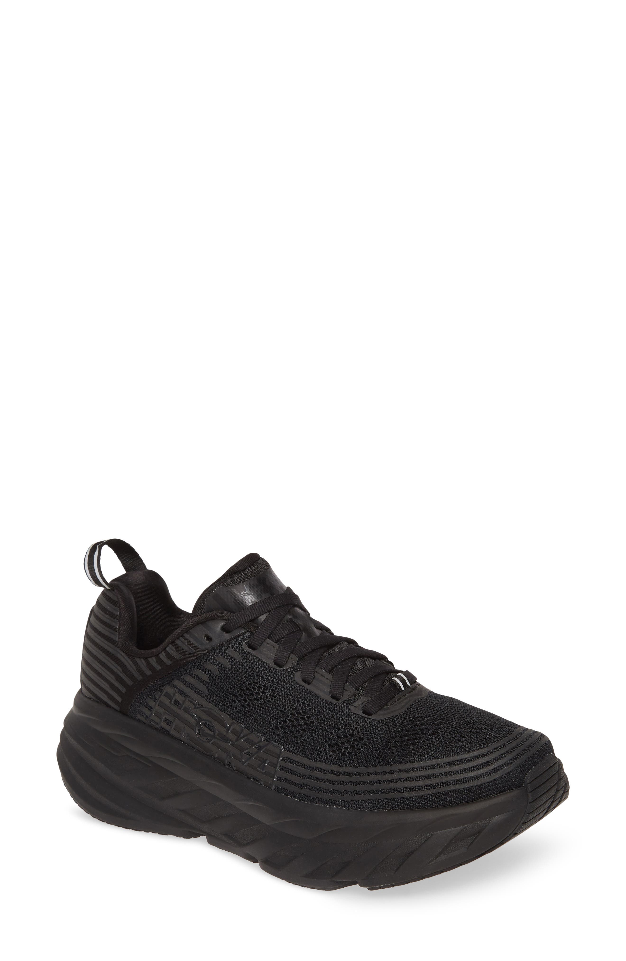 Bondi 6 Running Shoe, Main, color, BLACK/ BLACK