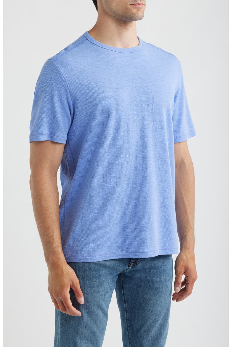 Sand Wave Slub Cotton Blend T-Shirt, Alternate, color, GRAPE POOLS