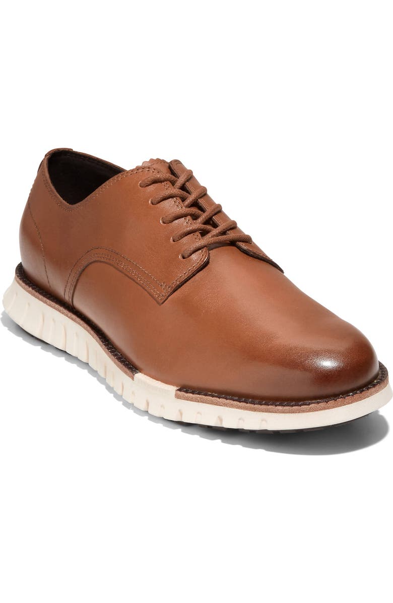 Cole Haan ZeroGrand Remastered Plain Toe Derby, Main, color, Ch British Tan/Ivory