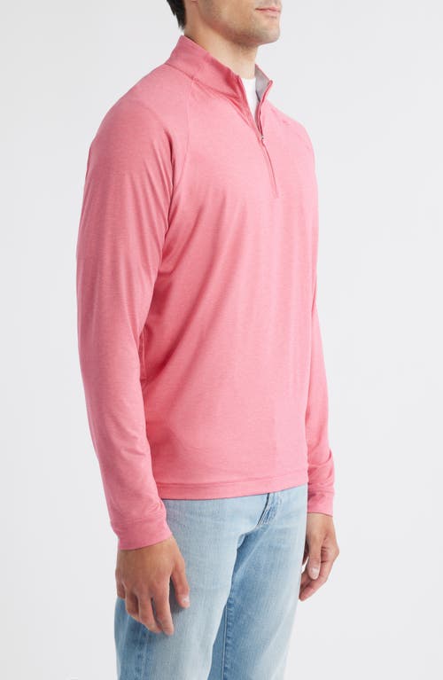 Johnnie-o Freeborne Prep-formance Quarter Zip Pullover In Pink
