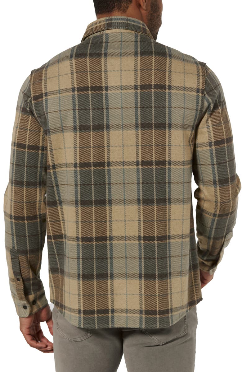7 Diamonds Generation Plaid Stretch Flannel Button-Up Overshirt, Alternate, color,