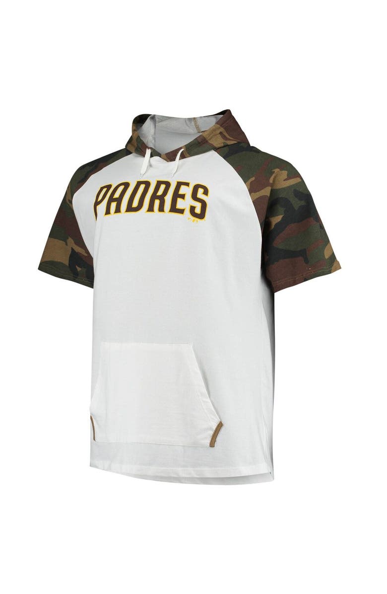 PROFILE Men's Fernando Tatis Jr. White/Camo San Diego Padres Player Big & Tall Raglan Hoodie T-Shirt, Alternate, color, 