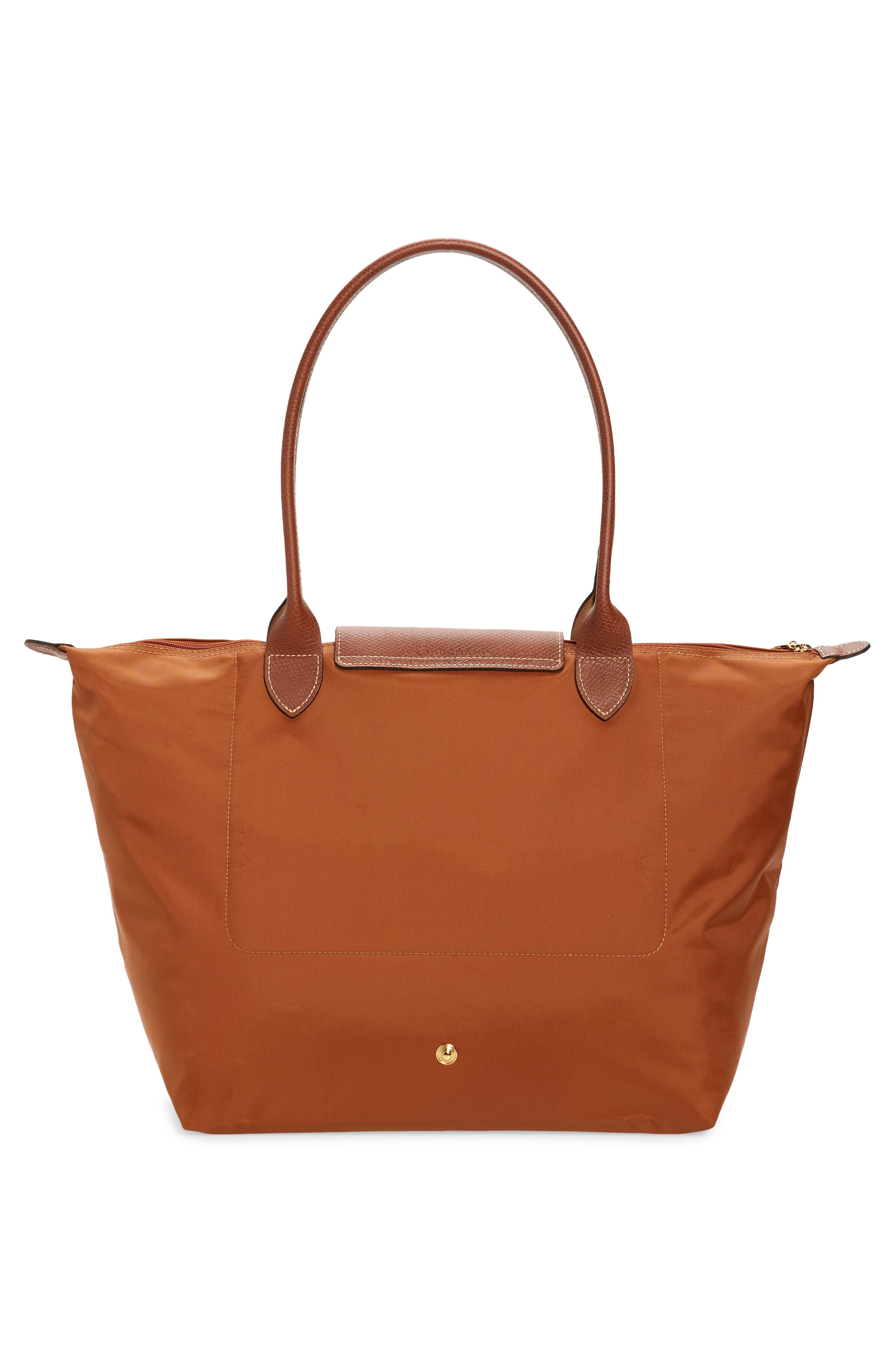 Longchamp Large Le Pliage Recycled Nylon Tote, Alternate, color, Cognac