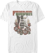 FENDER Men's Fender Roses Guitar Logo Graphic Tee