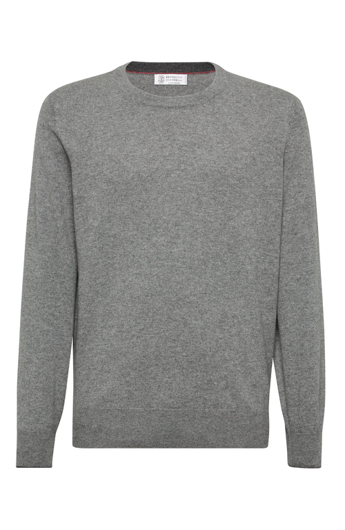 Brunello Cucinelli Cashmere Raglan-sleeve Sweater In Dark Grey