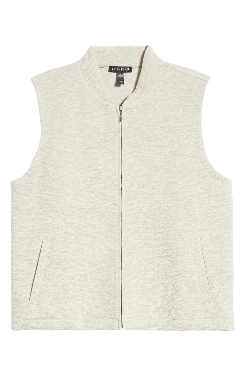 Eileen Fisher Organic Cotton Blend Vest, Alternate, color, Dove