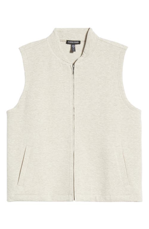 Eileen Fisher Organic Cotton Blend Vest In Neutral