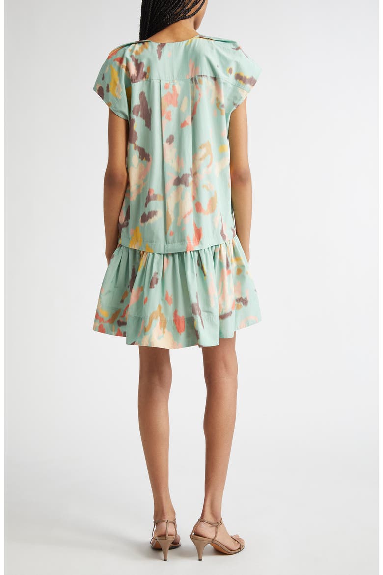 Ember Abstract Print Minidress, Alternate, color, MINT MULTI