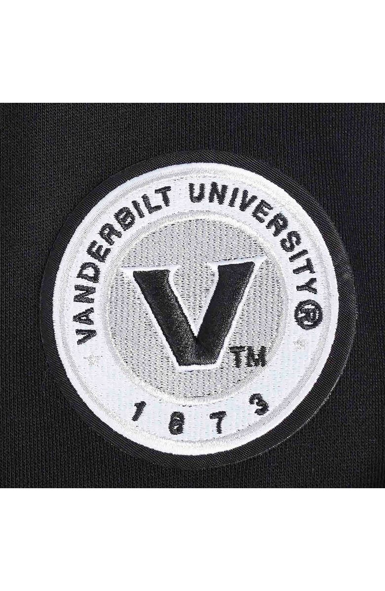 PRO STANDARD Women's Pro Standard Black Vanderbilt Commodores Pearl Cropped Pullover Sweatshirt, Alternate, color, Black