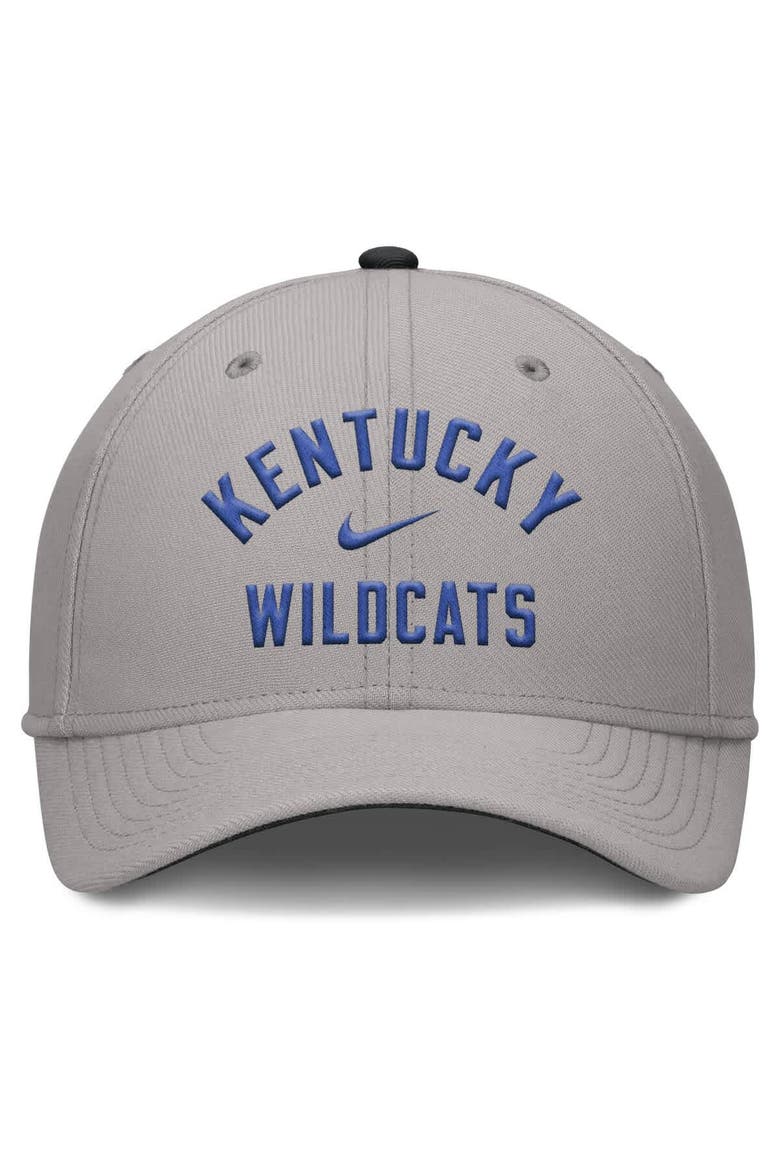 Men's Nike Gray Kentucky Wildcats Rise Prep Performance Flex Hat, Alternate, color, Gray