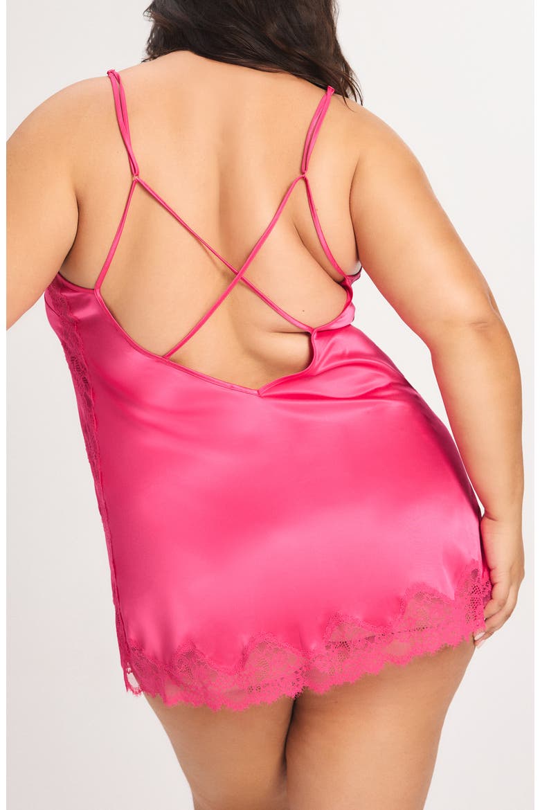 Nite Shade Sleep Chemise, Alternate, color, HOT AND HEAVY PINK