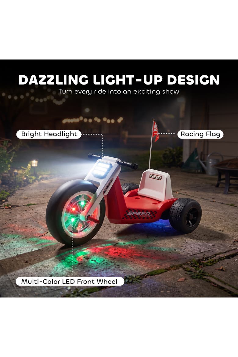 Electric Tricycle Ride On, Alternate, color, Red