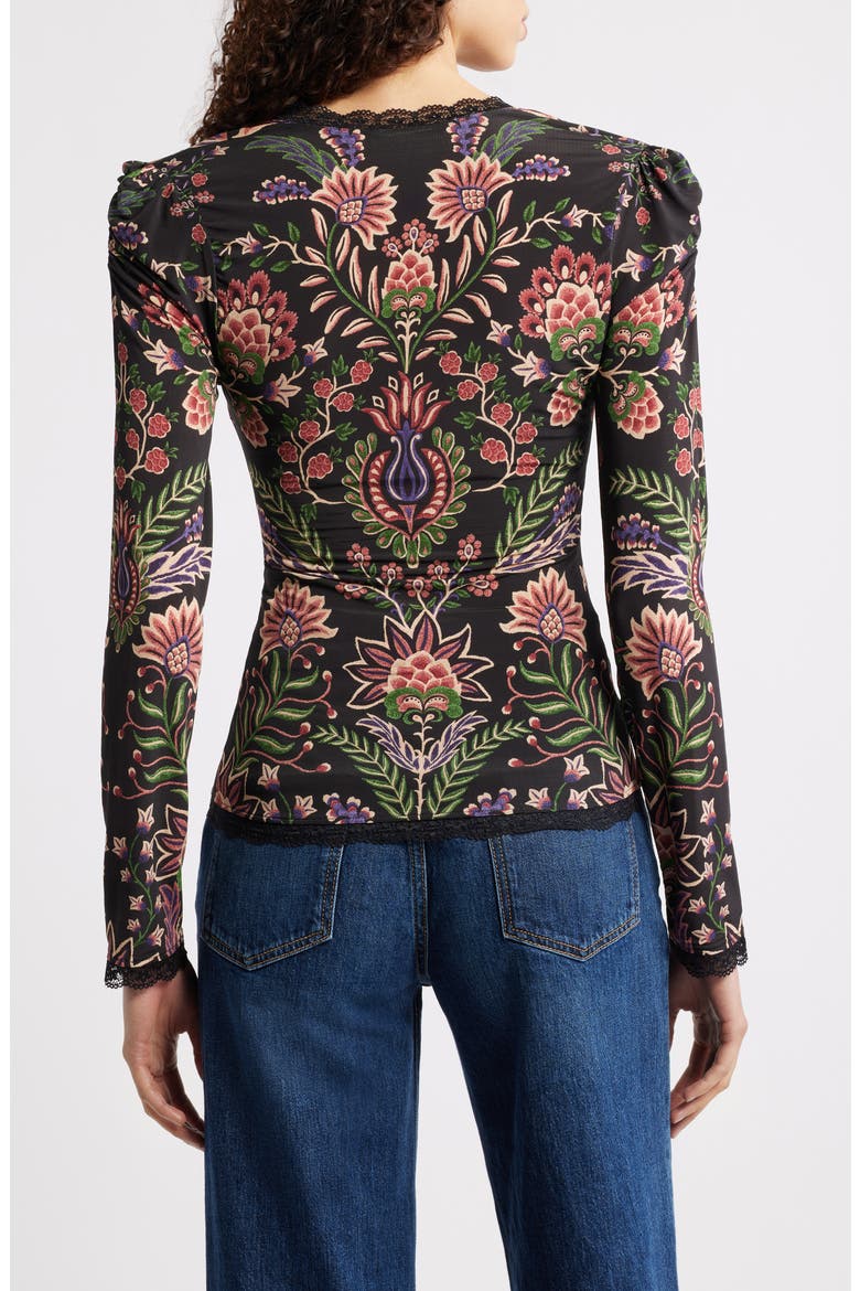Marvelous Garden Knit Top, Alternate, color, BLACK