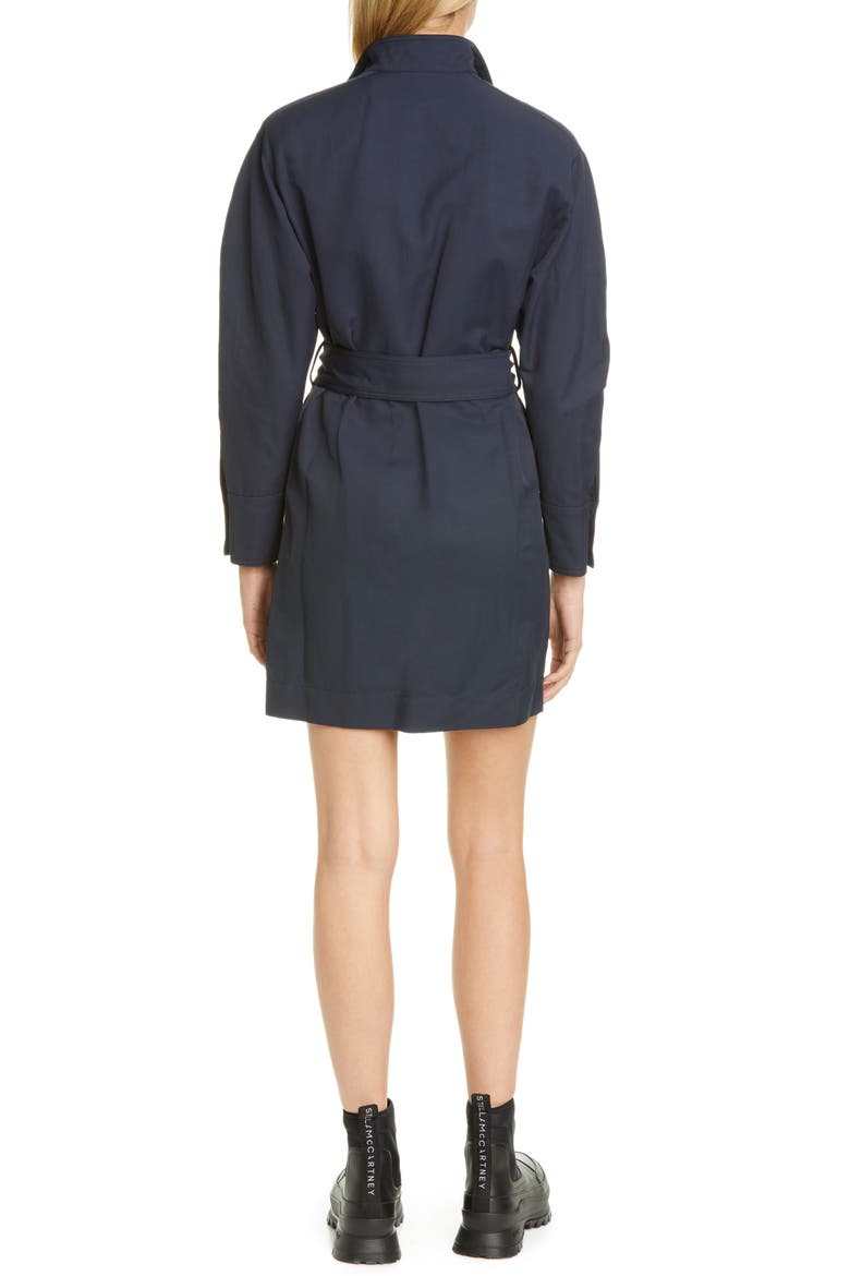 Twill Coat Dress, Alternate, color, INK