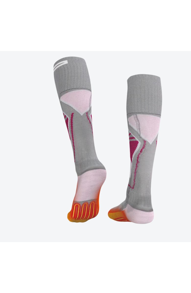 Mobile Warming Premium 3.0 Heated Wool Socks Women's, Main, color, Pink