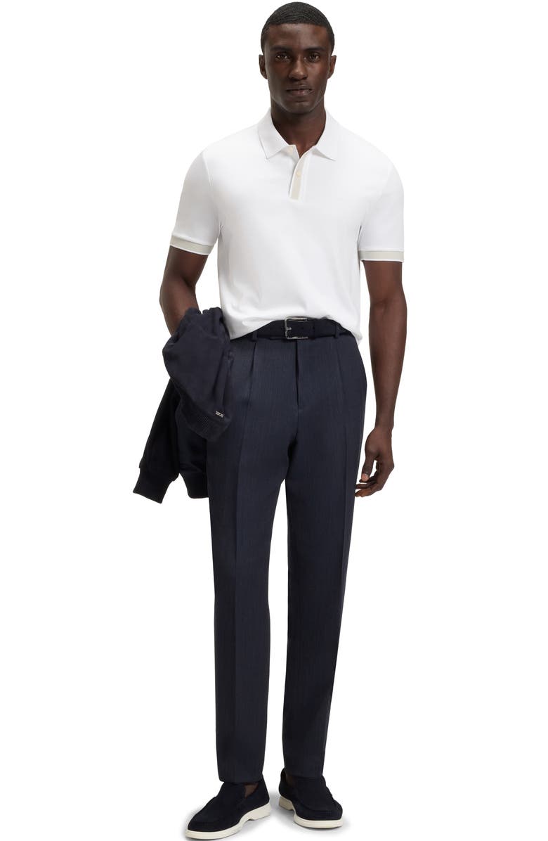 BOSS H-Phillipson Wool Polo, Alternate, color, White