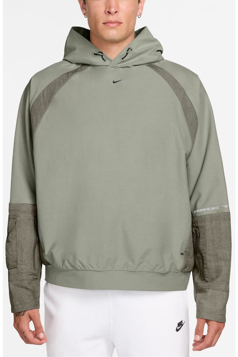 Tech Utility Hoodie, Main, color, SPRUCE FOG/ SILVER SAGE/ BLACK