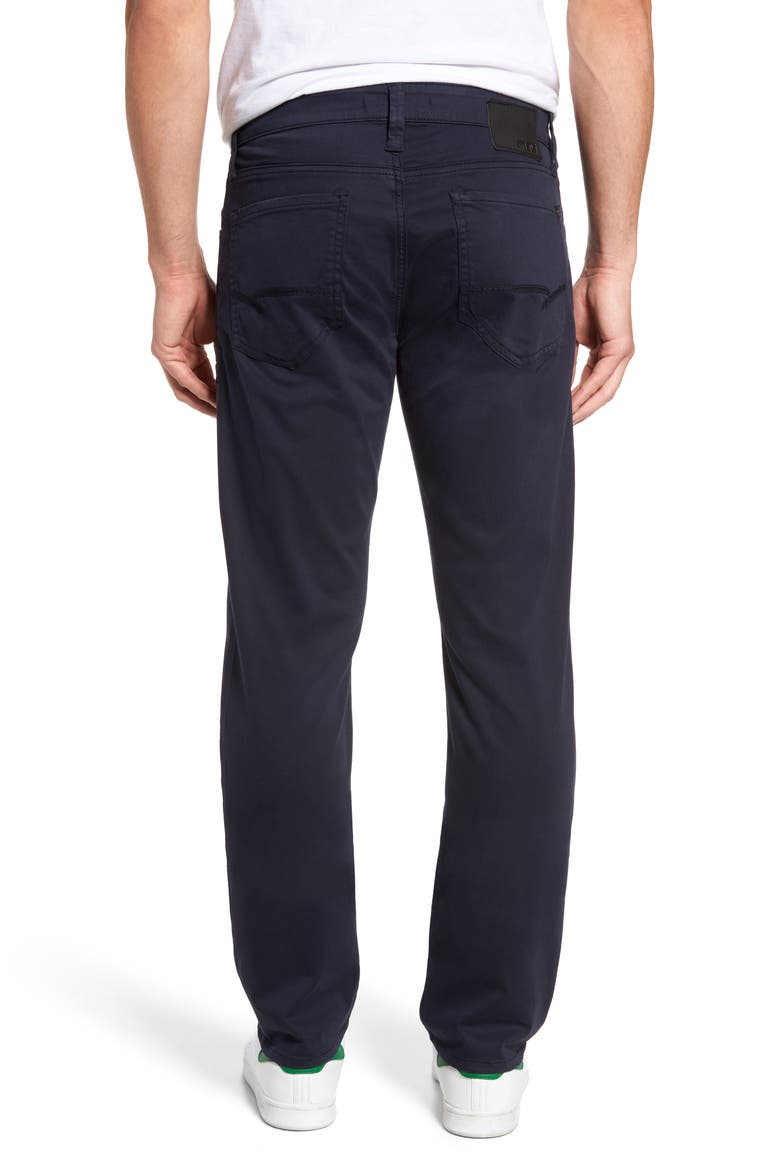 Zach Straight Leg Twill Pants, Alternate, color, DARK NAVY TWILL