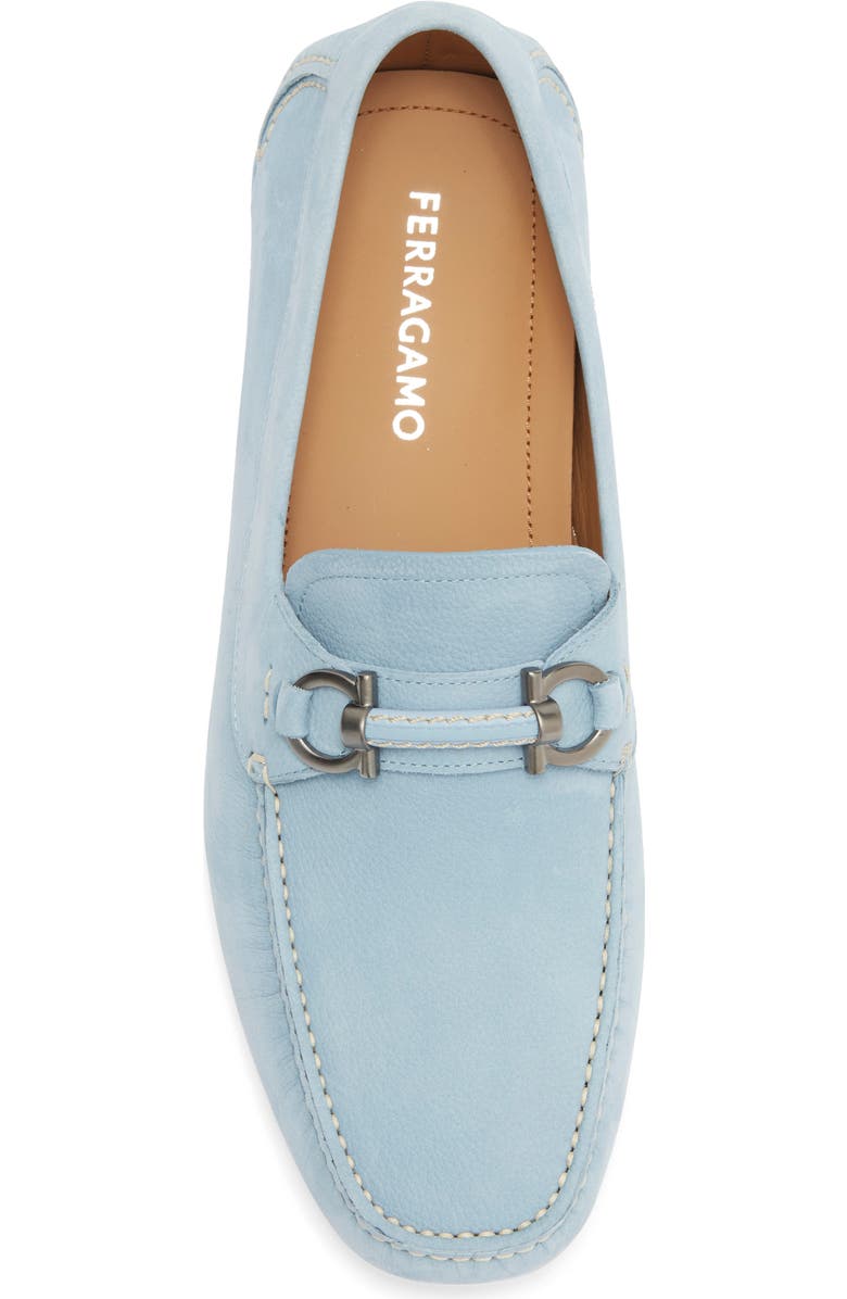 FERRAGAMO Sunday Driving Shoe, Alternate, color, Washed Denim New Biscotto