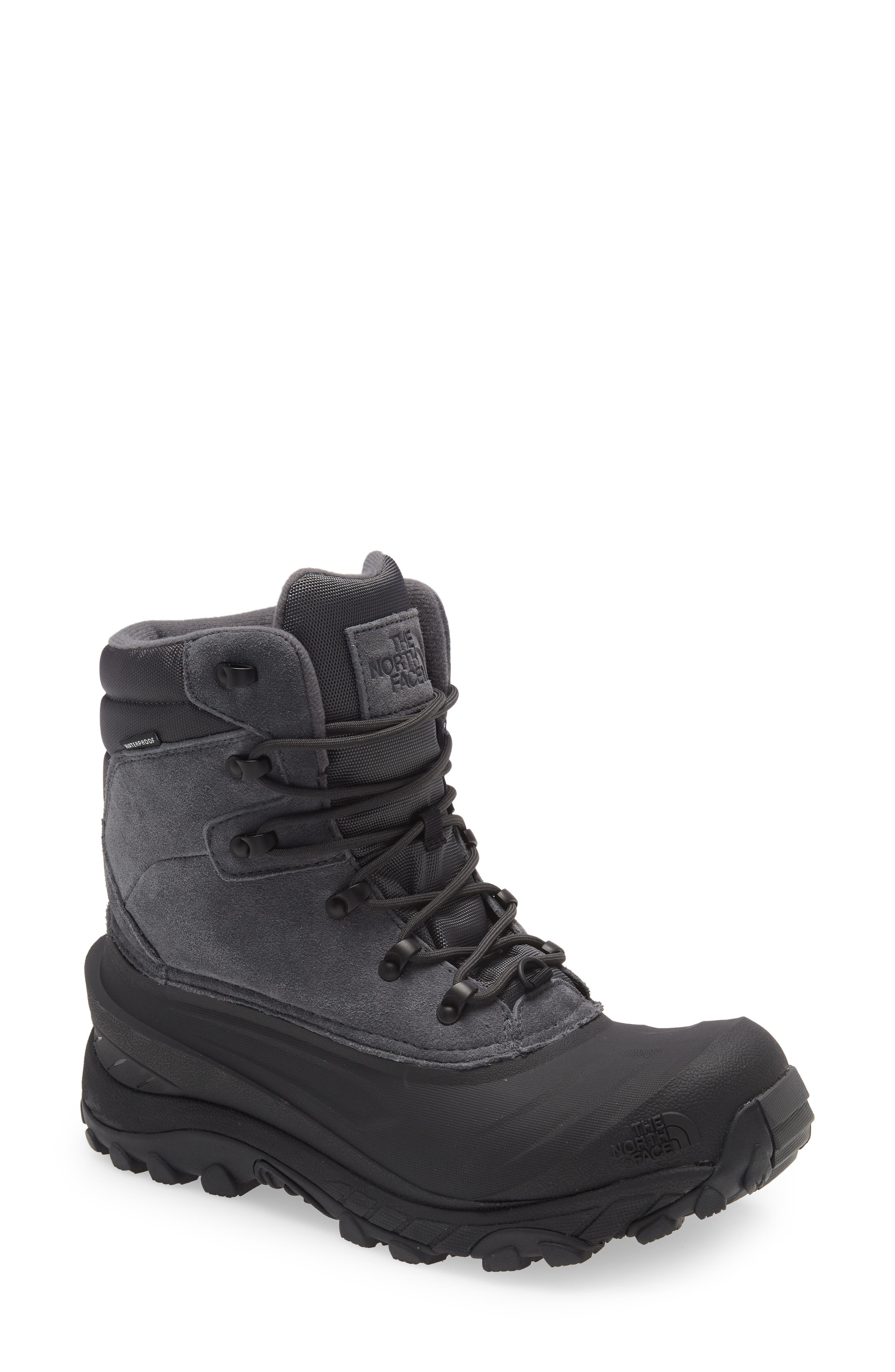 The North Face Chilkat IV Waterproof Insulated Snow Boot, Main, color, Grey/ Black