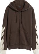 PacSun Flame Zip-Up Hoodie