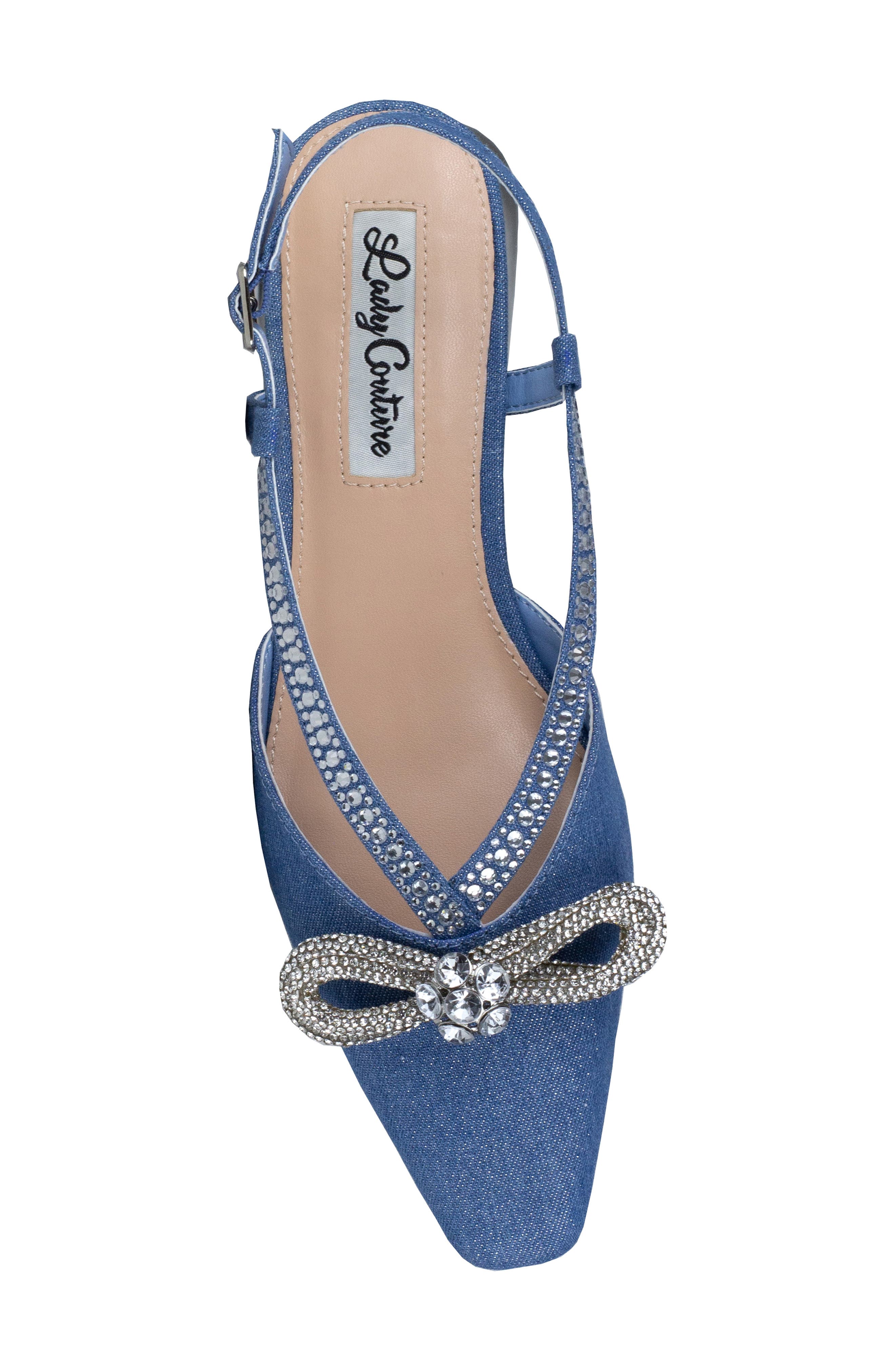 Kendal Slingback Flat, Alternate, color, BLUE DENIM