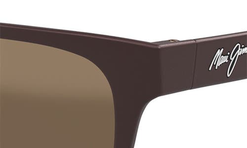Maui Jim Rectangle-frame Sunglasses In Brown