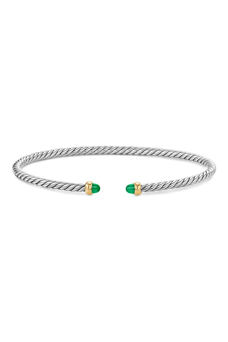 Micro Cable Flex Bracelet, Alternate, color, EMERALD