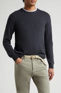Eleventy Cotton & Silk Crewneck Sweater
