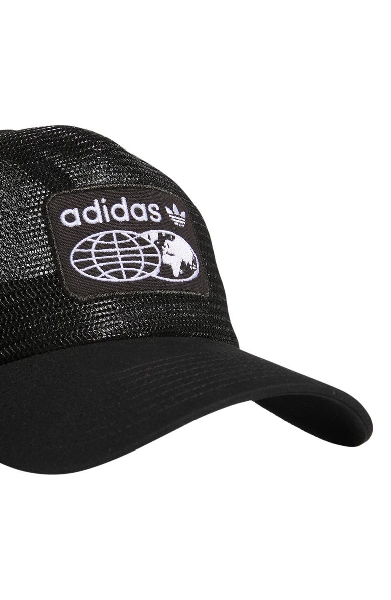 adidas Worldwide Full Mesh Snapback Trucker Hat, Alternate, color,