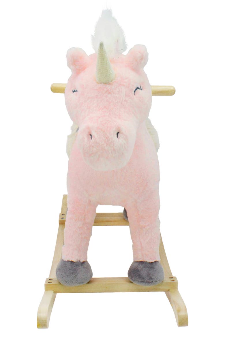 Unicorn Joyrides Rocker, Alternate, color, PINK