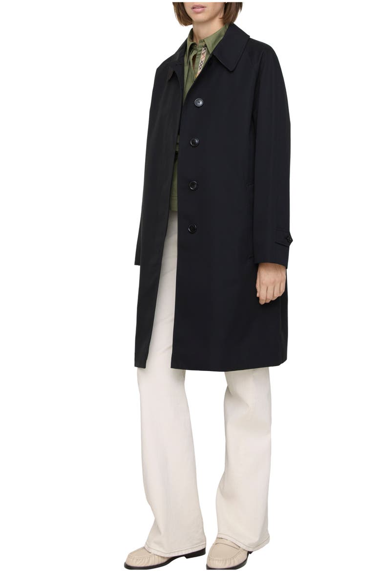 Mid-length Camden Heritage Car Coat, Main, color, Black