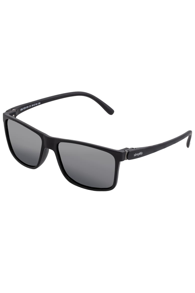 Ellis Polarized Sunglasses, Main, color, Gloss Black/Black