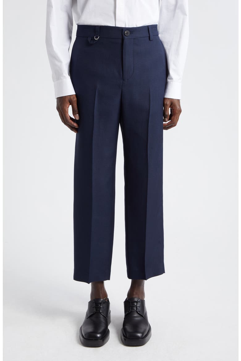 Le Pantalon Cabri Slim Fit Crop Pants, Main, color, DARK NAVY