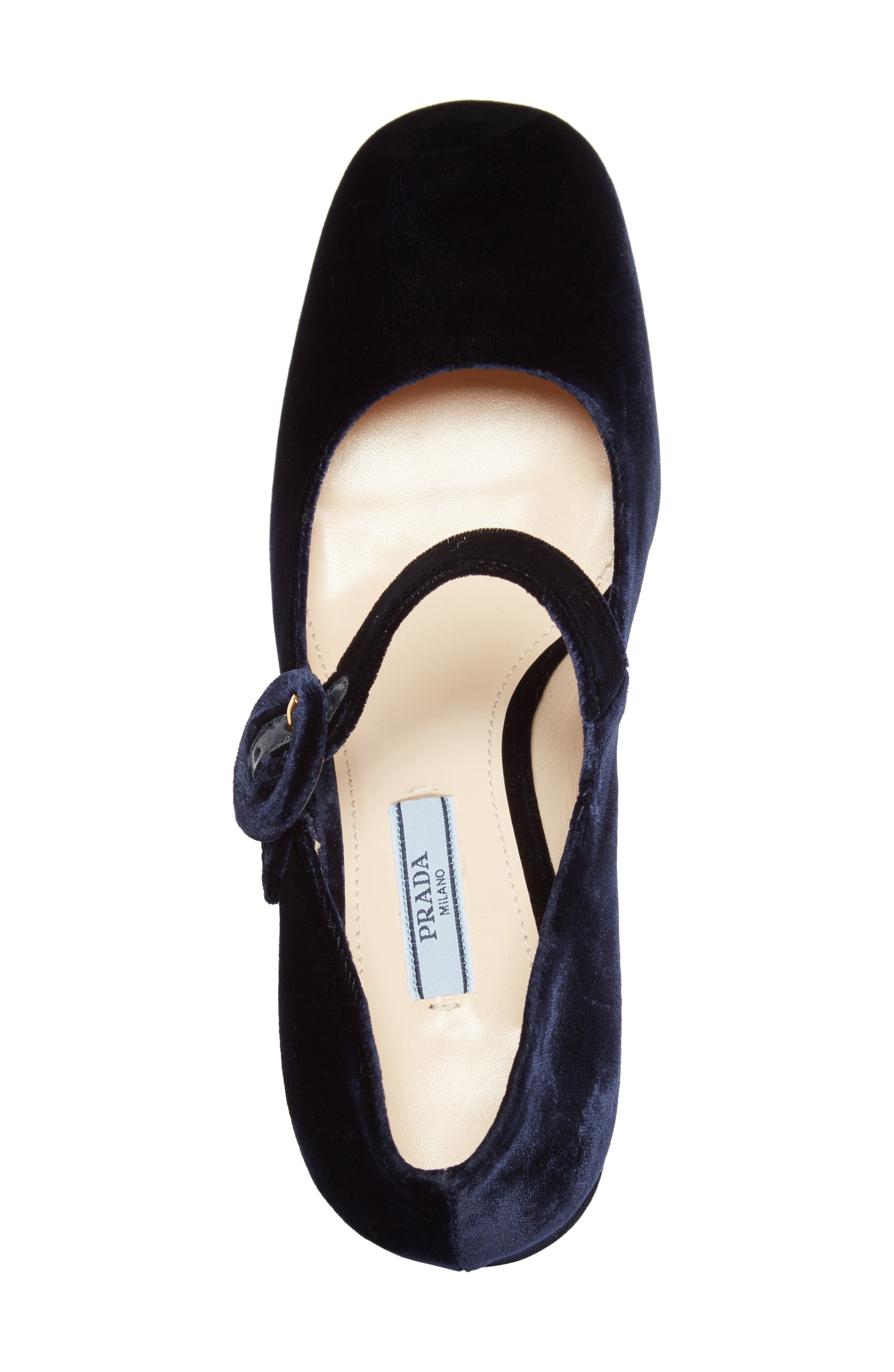 Prada Block Heel Mary Jane Pump, Alternate, color, 