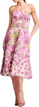 Dress the Population Allegra Brocade Strapless Cocktail Dress