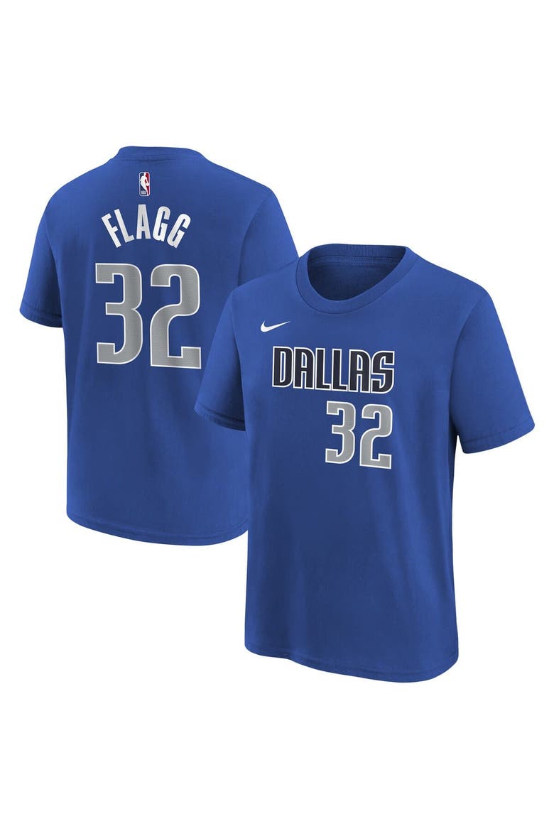 Youth Nike Cooper Flagg Blue Dallas Mavericks 2025 NBA Draft Icon Name & Number T-Shirt, Main, color, Blue