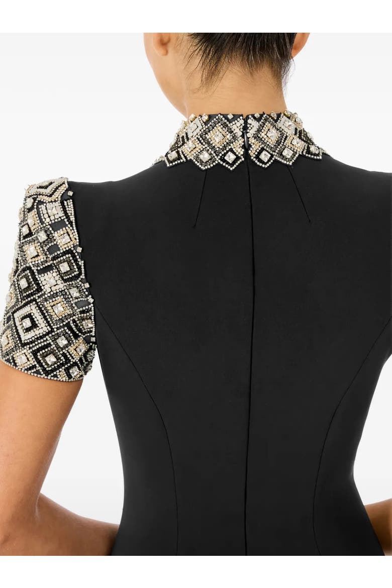 Pricile Embellished Maxi Dress, Alternate, color, Liquorice