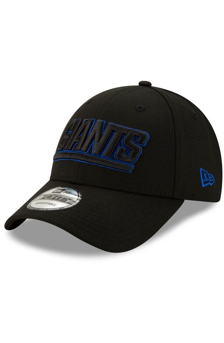 New Era Men's New Era Black New York Giants Wordmark Momentum 9FORTY Adjustable Snapback Hat, Main, color, 