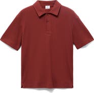 MANGO Textured Knit Polo